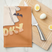 Linge De Cuisine Restez Éffrayant (Quart Plié)