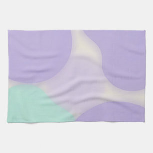 Linge De Cuisine Résumé Abstrait Organique Tache Lavande Pastel