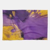 Linge De Cuisine Résumé abstrait violet et or (Horizontal)