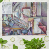 Linge De Cuisine Retour en dix minutes, l'anniversaire de ma femme  (Plié)