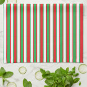 Linge De Cuisine Retour et Forth Rouge et vert (Plié)