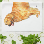 Linge De Cuisine Retriever doré (Plié)