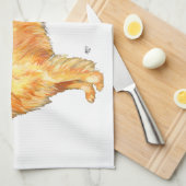 Linge De Cuisine Retriever doré (Quart Plié)