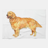 Linge De Cuisine Retriever doré (Horizontal)