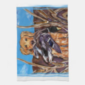 LINGE DE CUISINE RETRIEVER DORÉ (Vertical)