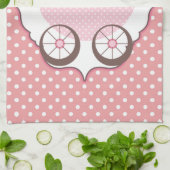 Linge De Cuisine Rétro baby shower rose fait sur commande de (Plié)