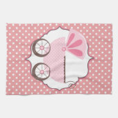 Linge De Cuisine Rétro baby shower rose fait sur commande de (Horizontal)