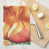 Linge De Cuisine Retro Beer Country Girl (Quart Plié)