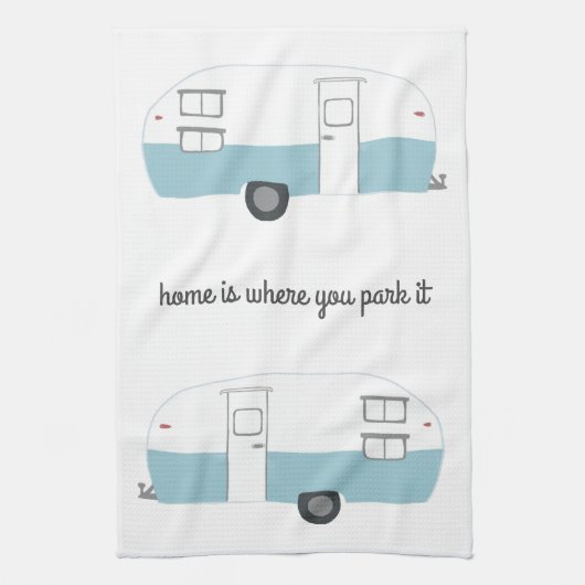 Linge De Cuisine Rétro Camper Trailer RV Motorhome Vanlife (Vertical)