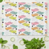 Linge De Cuisine Retro Cars Starburst atomique moderne milieu du si (Plié)