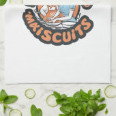 Linge De Cuisine Retro Cat Chef Maiscuits Baking Art (Plié)