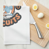 Linge De Cuisine Retro Cat Chef Maiscuits Baking Art (Quart Plié)