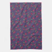 Linge De Cuisine Retro Cherry Cute Farmhouse Purple (Vertical)