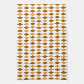 Linge De Cuisine Rétro conception orange et Brown de motif de (Vertical)