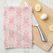 Linge De Cuisine Rétro damassé florale (Quart Plié)