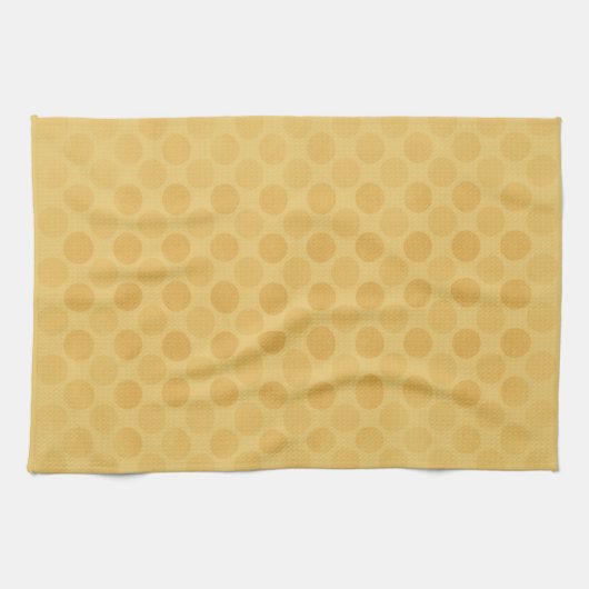 Linge De Cuisine Retro faded yellow circles pattern (Horizontal)