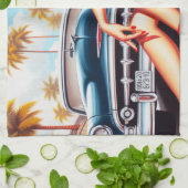 Linge De Cuisine Retro Girl Classic Pin Up (Plié)