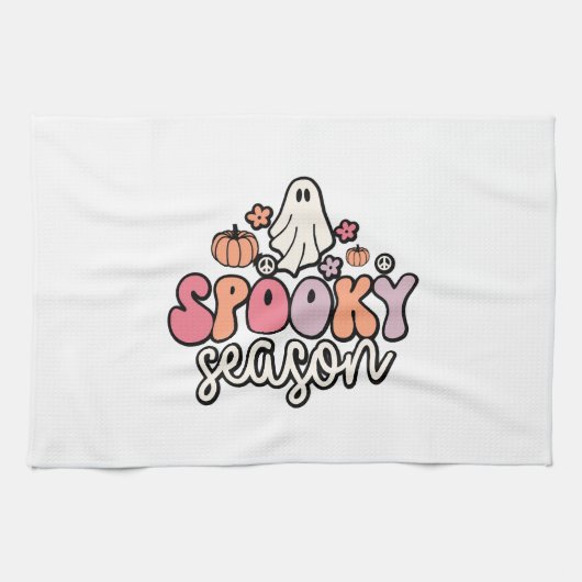 Linge De Cuisine Retro Halloween (Horizontal)