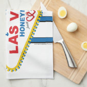 Linge De Cuisine Rétro lune de miel de Las Vegas (Quart Plié)