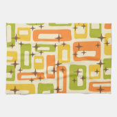Linge De Cuisine Retro Mid Century Modern Abstract Pattern (Horizontal)