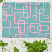 Linge De Cuisine Retro Mid-Century Moderne Abstrait (Plié)