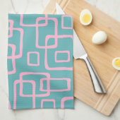Linge De Cuisine Retro Mid-Century Moderne Abstrait (Quart Plié)
