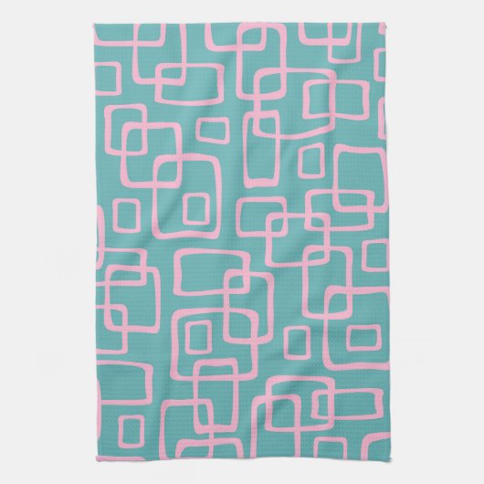 Linge De Cuisine Retro Mid-Century Moderne Abstrait (Vertical)