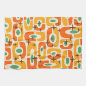 Linge De Cuisine Retro Mid-Century moderne Cosmique Abstrait Motif (Horizontal)