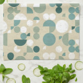 Linge De Cuisine Rétro motif abstrait (Plié)
