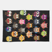 Linge De Cuisine Rétro motif de hibou (Horizontal)