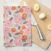 Linge De Cuisine Rétro motif floral mignon (Quart Plié)