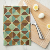 Linge De Cuisine Rétro motif géométrique (Quart Plié)