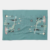 Linge De Cuisine Retro Naughty Kitty ©️ studioxine (Horizontal)