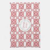 Linge De Cuisine rétro pattern.text. floral (Vertical)