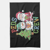 Linge De Cuisine Retro Peds Crew Noël Pédiatrie Infirmière Infirmiè (Vertical)