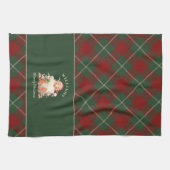 Linge De Cuisine Retro Père Noël Famille Noël avec nom et année (Horizontal)