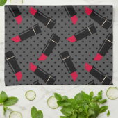 Linge De Cuisine Rétro, rouge à lèvres (Plié)