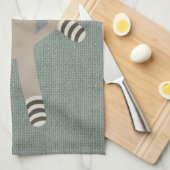 Linge De Cuisine Rétro singe de chaussette (Quart Plié)