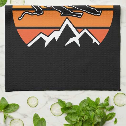 Linge De Cuisine Retro Skiing (Plié)