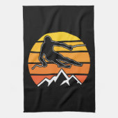 Linge De Cuisine Retro Skiing (Vertical)