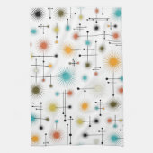 Linge De Cuisine Retro Starbursts A Go-Go ! (Vertical)