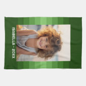 Linge De Cuisine Retro Stripes - Christmas Green - Simple Photo (Horizontal)