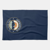 Linge De Cuisine Retro Sunset Mountains Randonnée Custom Trekking (Horizontal)