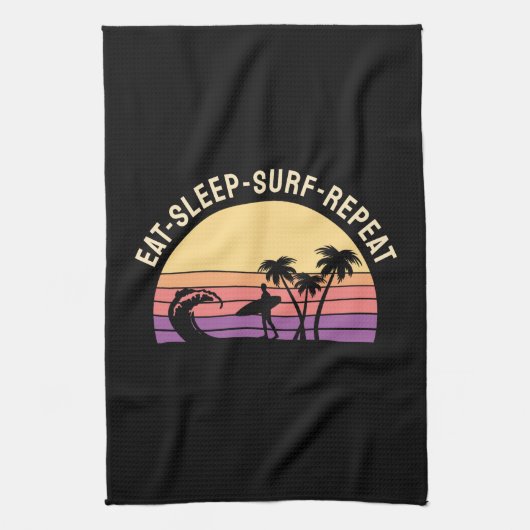 Linge De Cuisine Retro Surfing (Vertical)