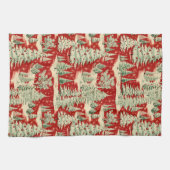 Linge De Cuisine Retro Vintage Christmas Landscape (Horizontal)