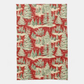 Linge De Cuisine Retro Vintage Christmas Landscape (Vertical)