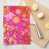 Linge De Cuisine Rétros cercles (Quart Plié)