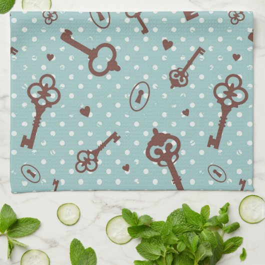 Linge De Cuisine Rétros clés de Valentine (Plié)