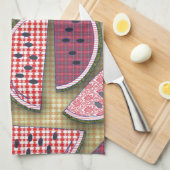 Linge De Cuisine Rétros pastèques mignonnes (Quart Plié)