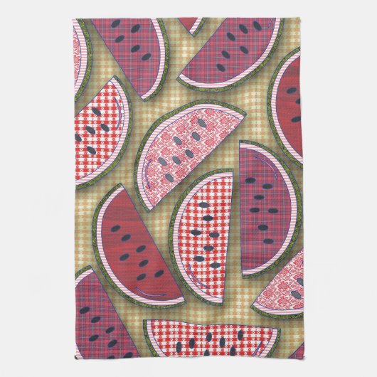Linge De Cuisine Rétros pastèques mignonnes (Vertical)